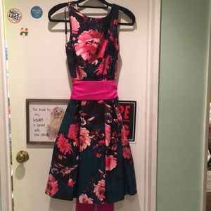 NWOT Eliza J Floral A-Line Dress